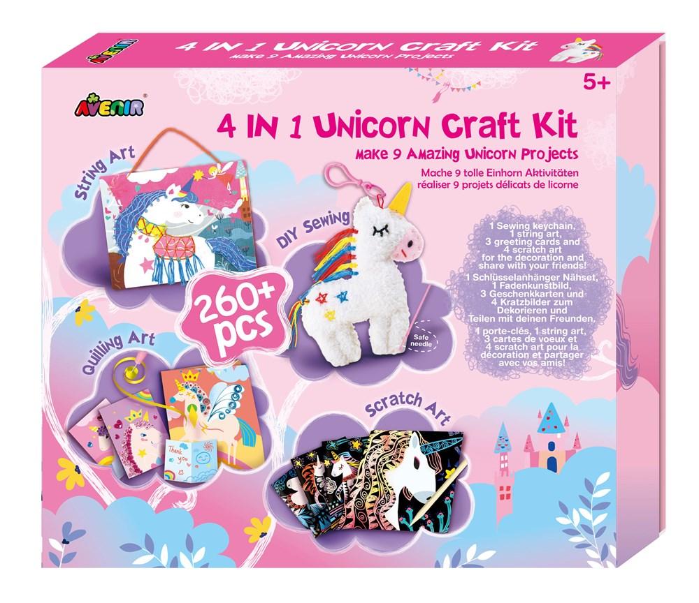 4 in 1 Unicorn Craft Kit - 9 Amazing Unicorn Projects -