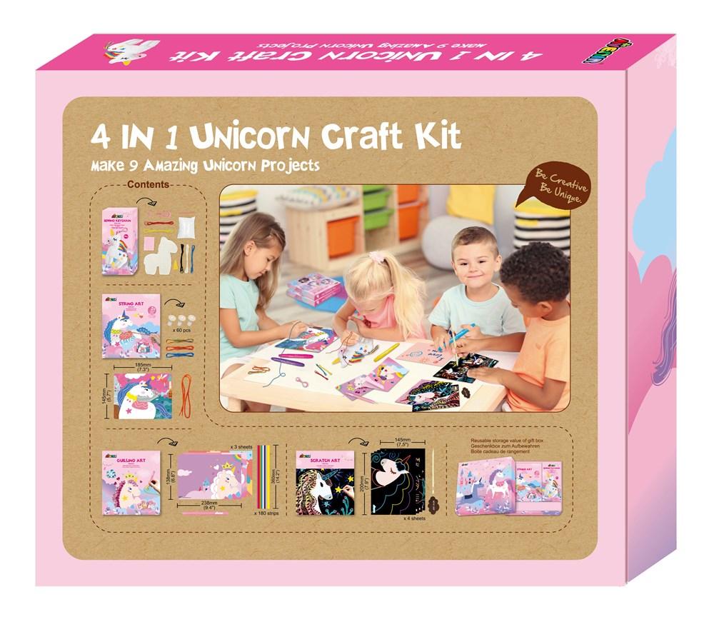 4 in 1 Unicorn Craft Kit - 9 Amazing Unicorn Projects -