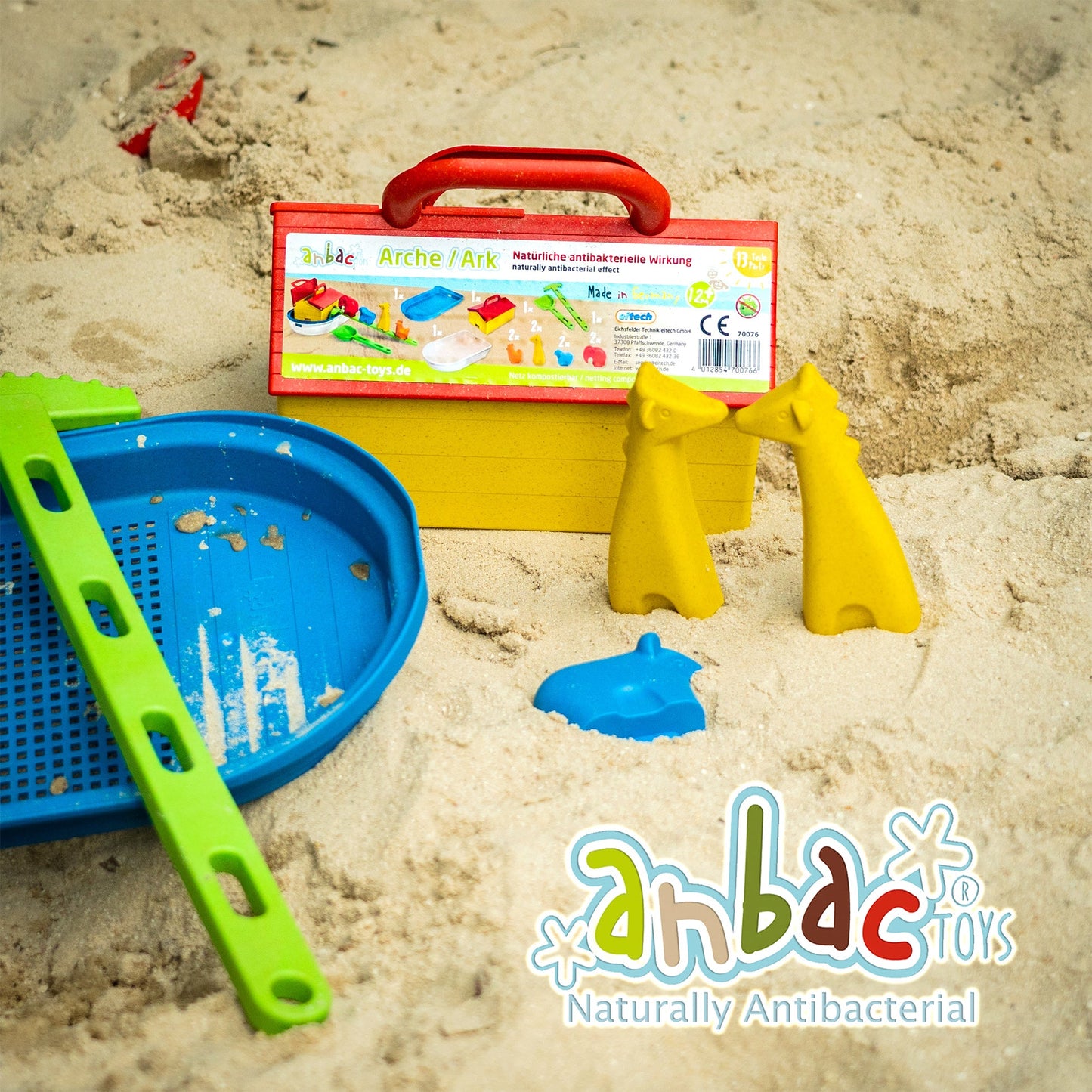 Antibacterial Sand Play Kit - Noah's Ark-70076-Anbac-LittleShop Toys