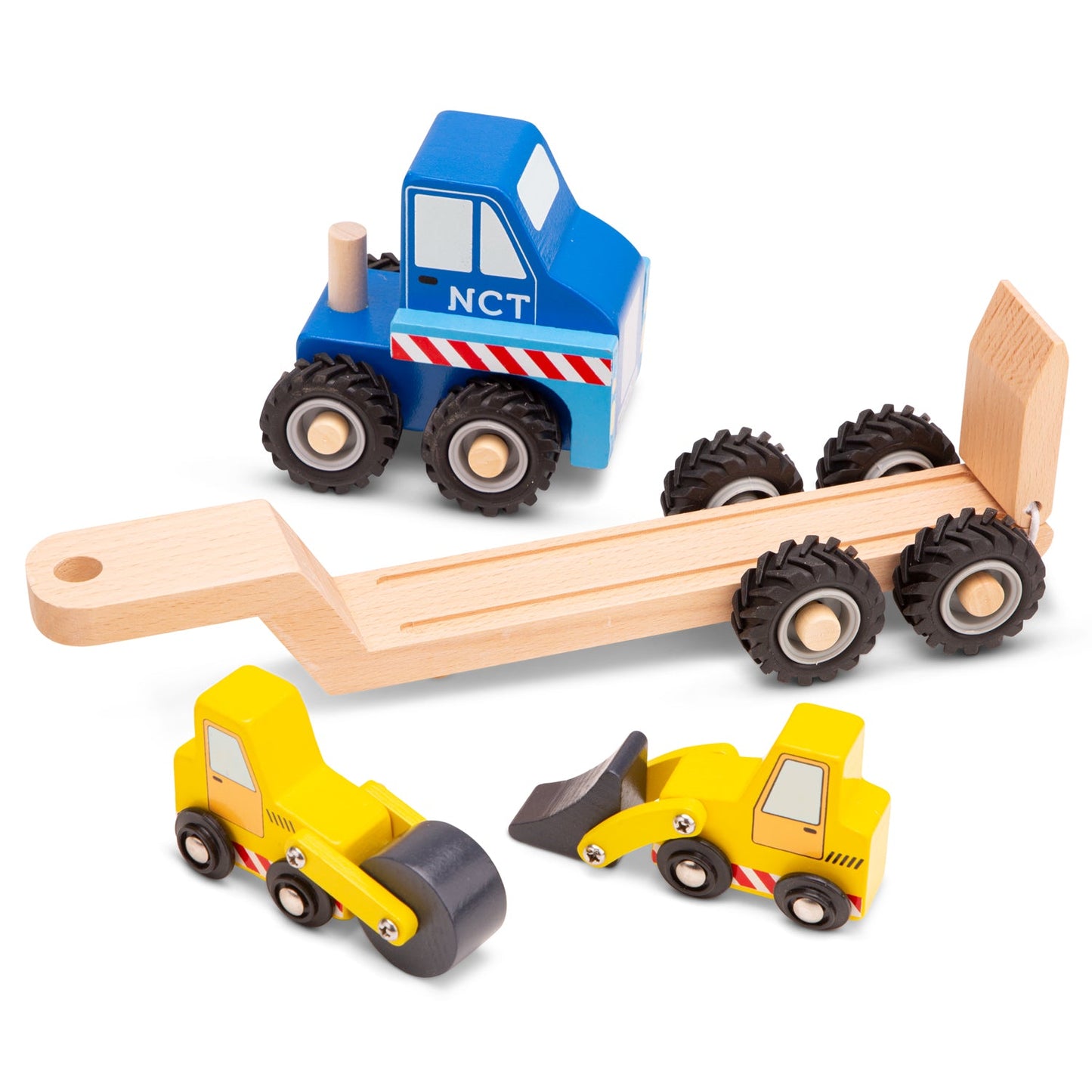 Car Transporter with 2 Construction Vehicles - 11961