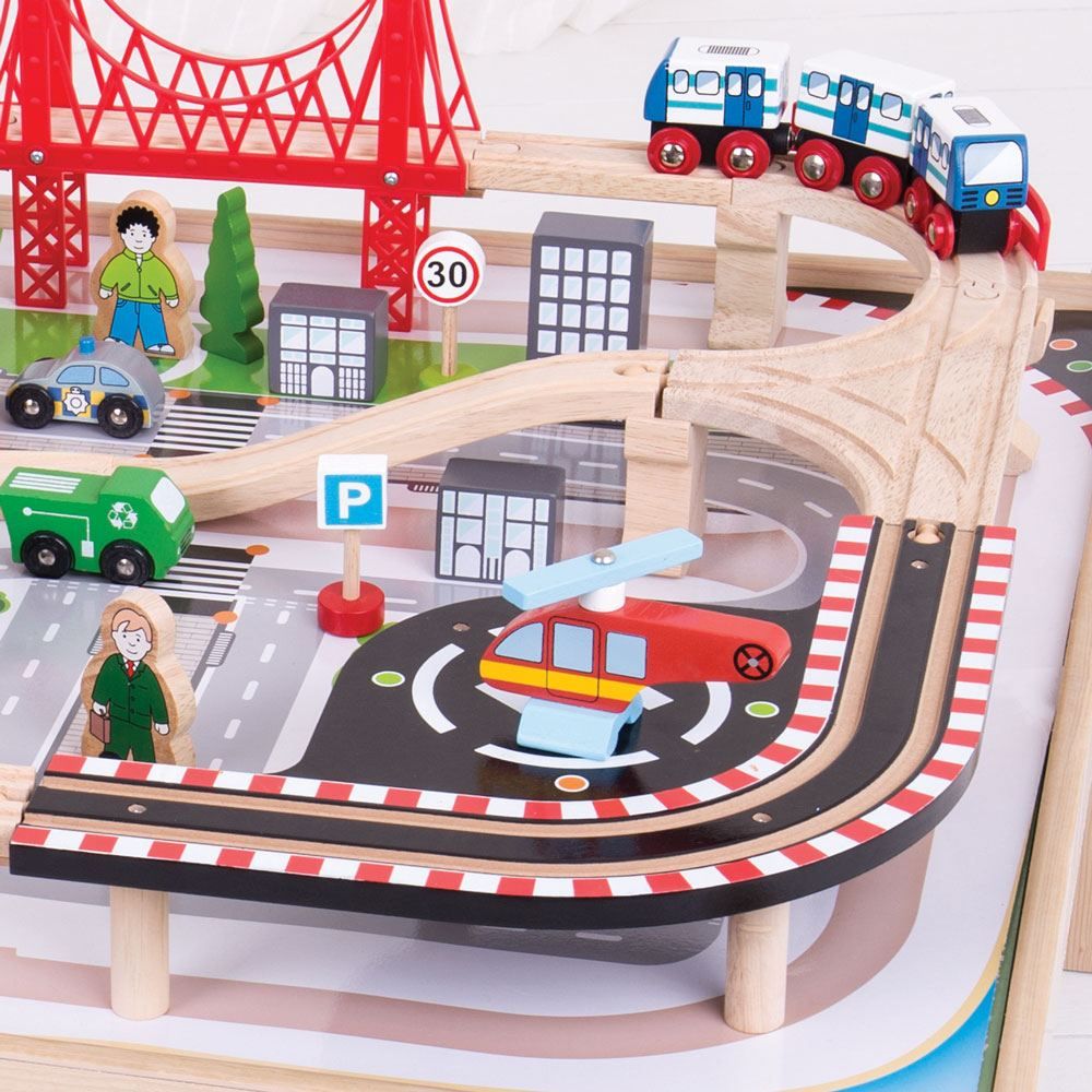 City Train Set and Table - BJT045