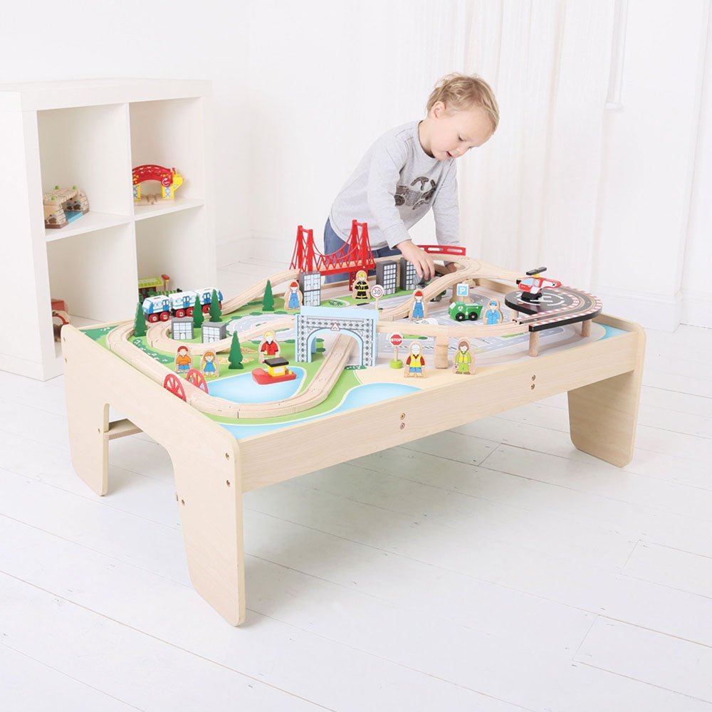 City Train Set and Table - BJT045