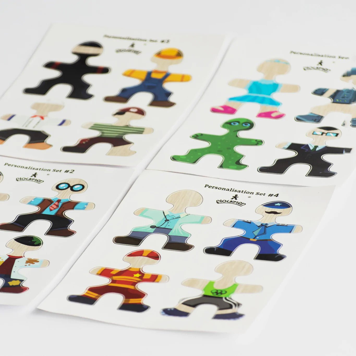 Flockmen Personalisation Paper Sticker Set (16 characters) - PER