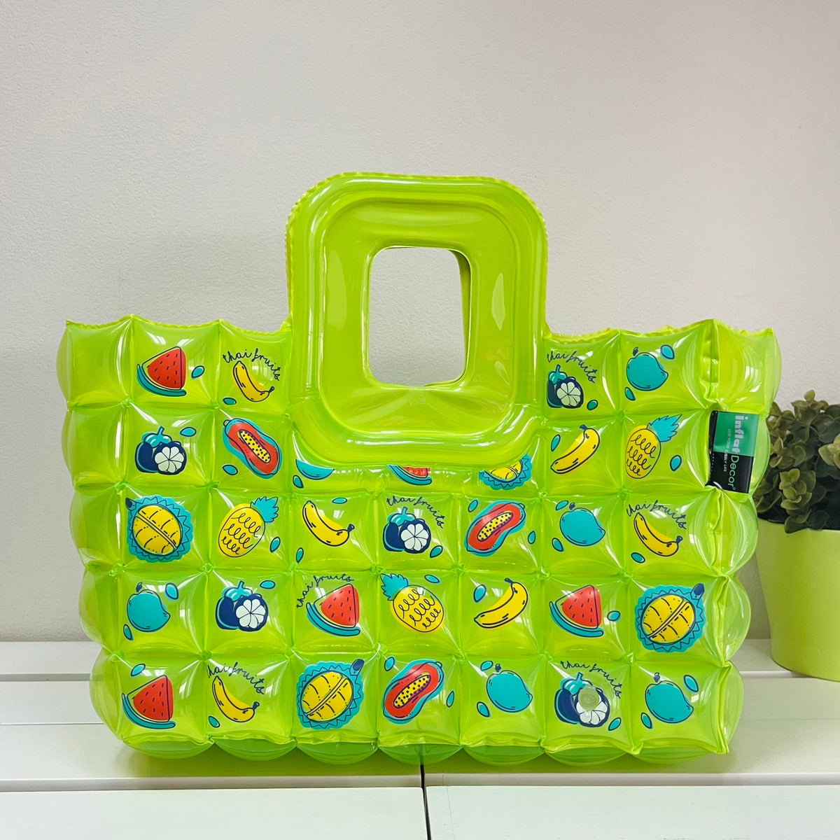 Inflatable Shopping Basket - Thai Fruit - 1177 - GR - Inflat Decor - LittleShop Toys