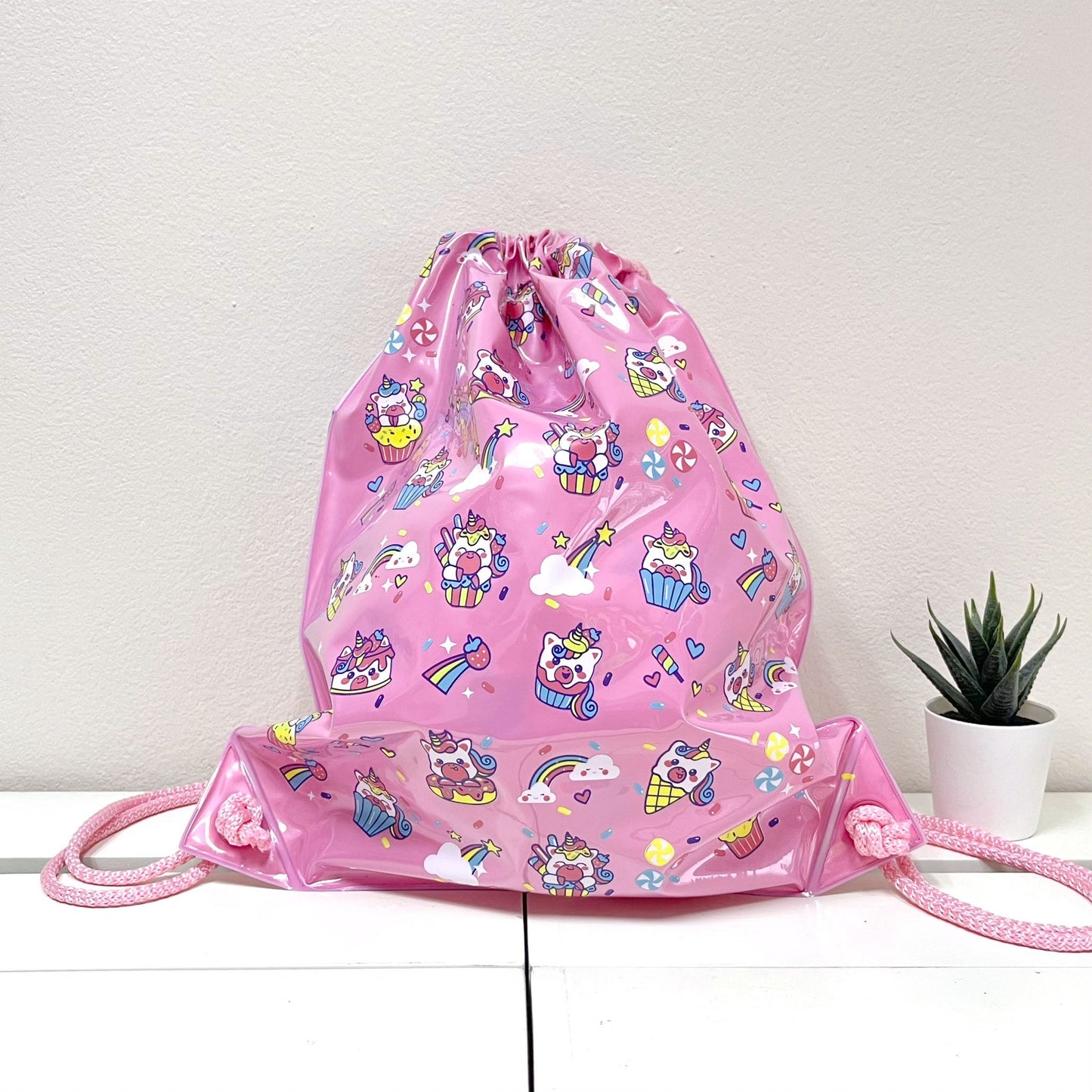 Inflatable Swim Bag - Cupcake Unicorn - 1183 - Inflat Decor - LittleShop Toys