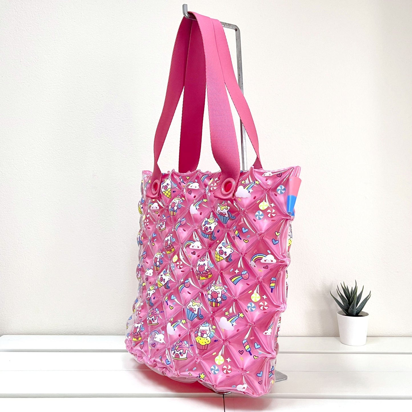 Inflatable Tote Bag (Small) - Cupcake Unicorn - 1181 - Inflat Decor - LittleShop Toys
