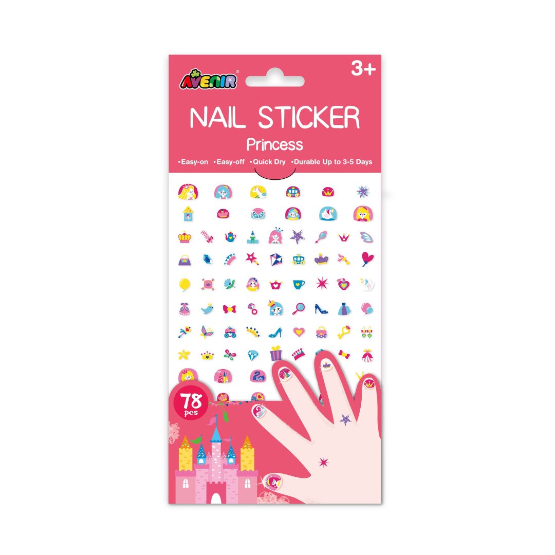 Large Nail Stickers - Princess (78 pieces) - NA198186