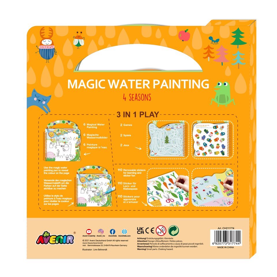 Magic Water 4 Seasons Painting Activity Book -