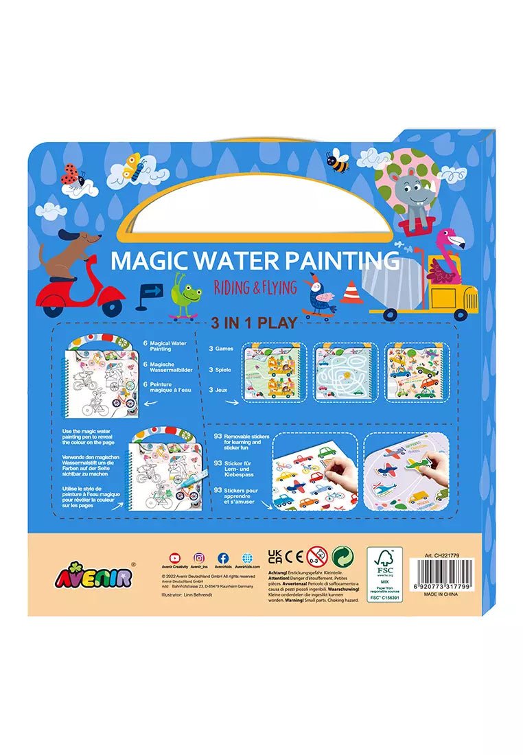 Magic Water Riding & Flying Painting Activity Book -