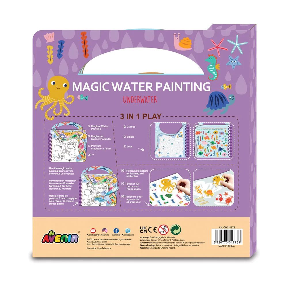 Magic Water Underwater Painting Under the Sea Activity Book -