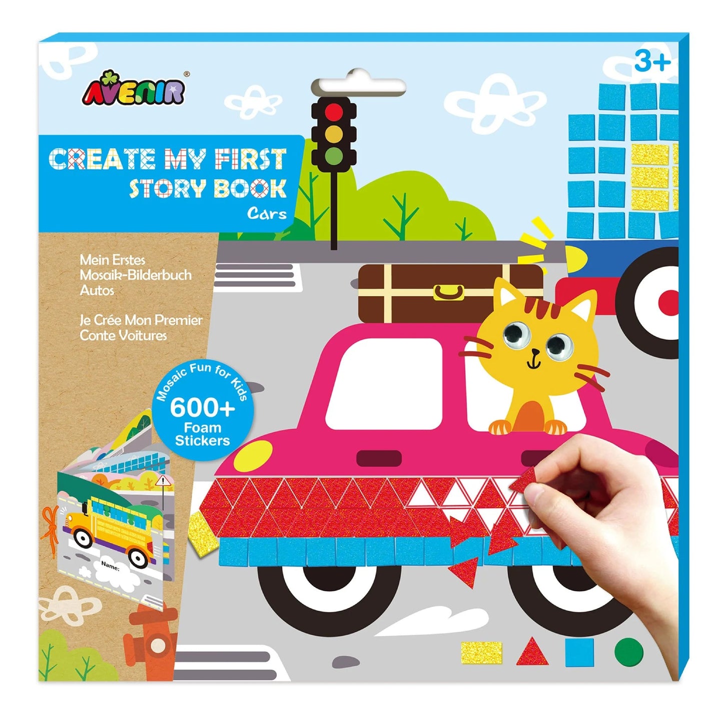 Mosaic Sticker Book Junior - Cars -