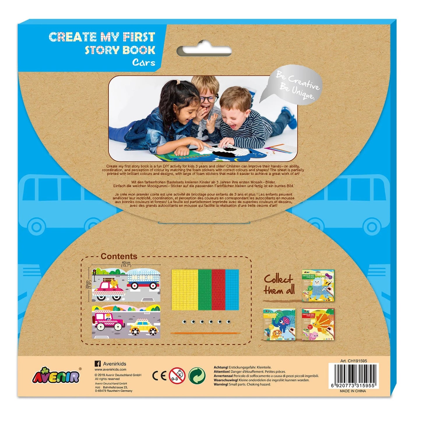 Mosaic Sticker Book Junior - Cars -