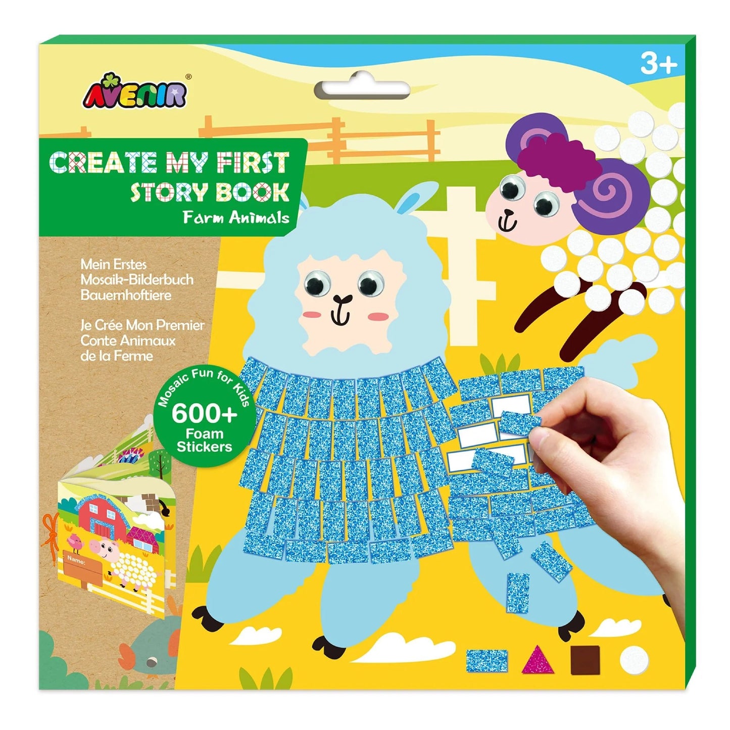 Mosaic Sticker Book Junior - Farm Animals -