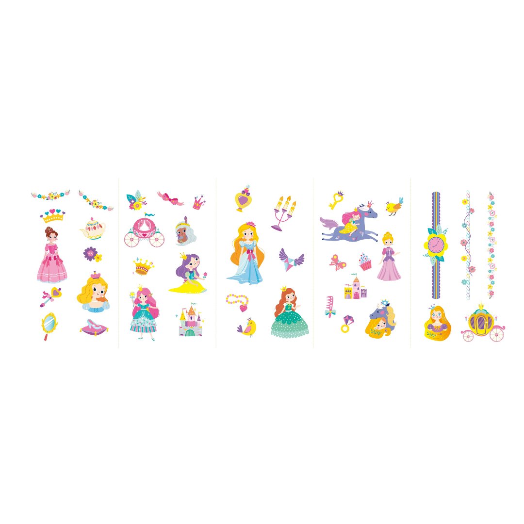 Nail Stickers and Tattoos Box Set - Princess - NA218206