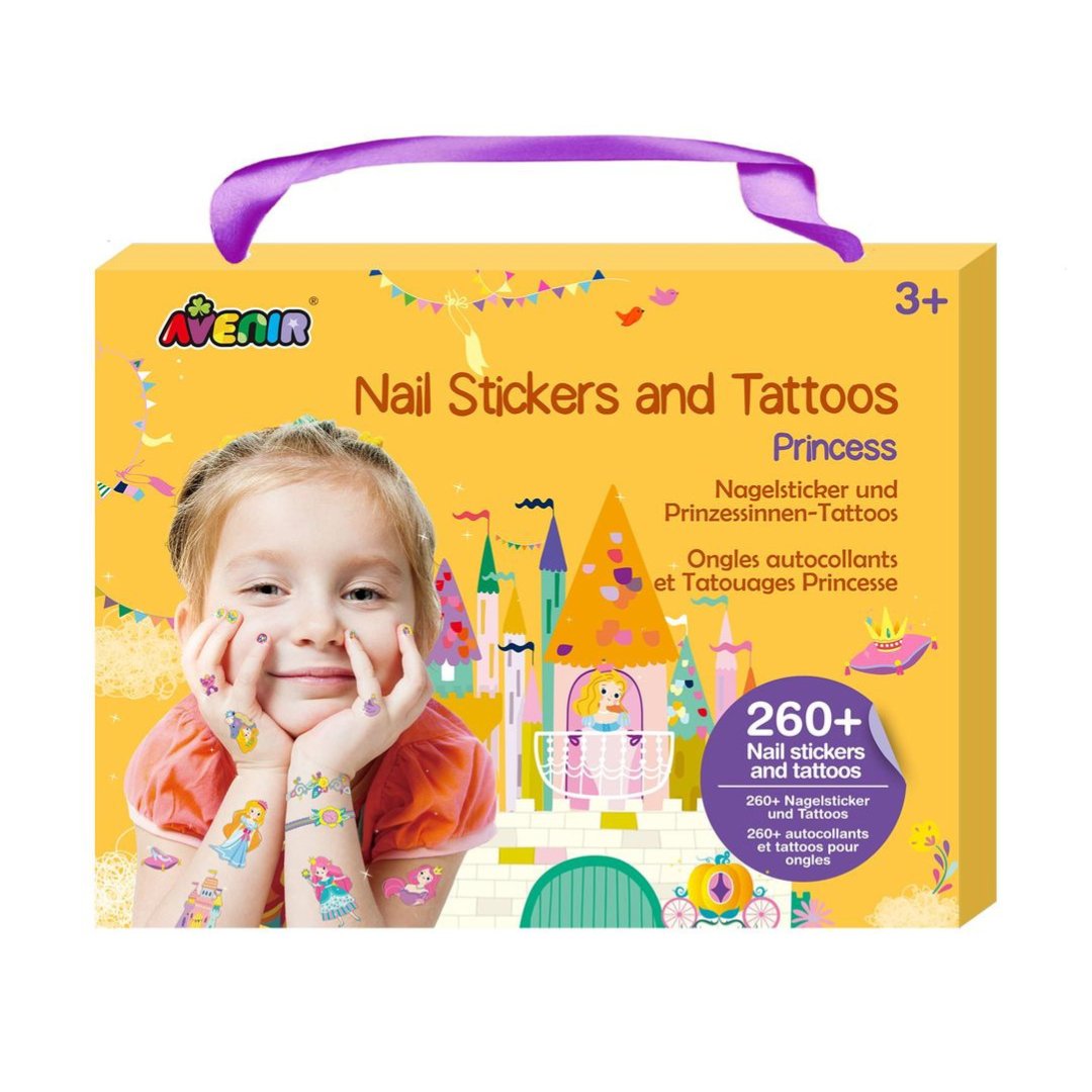 Nail Stickers and Tattoos Box Set - Princess - NA218206