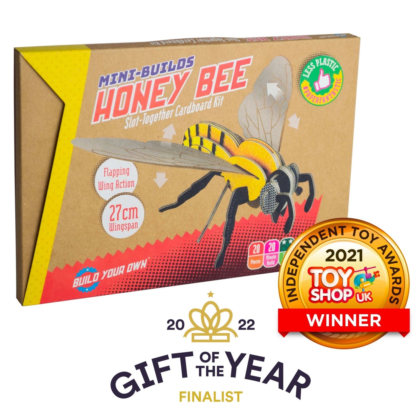 STEM Build - Honey Bee with Moving Mechanisms - BYOMB 001