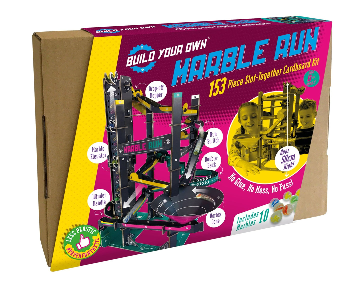 STEM Build - Marble Run with Three Neon Tracks - BYO 004