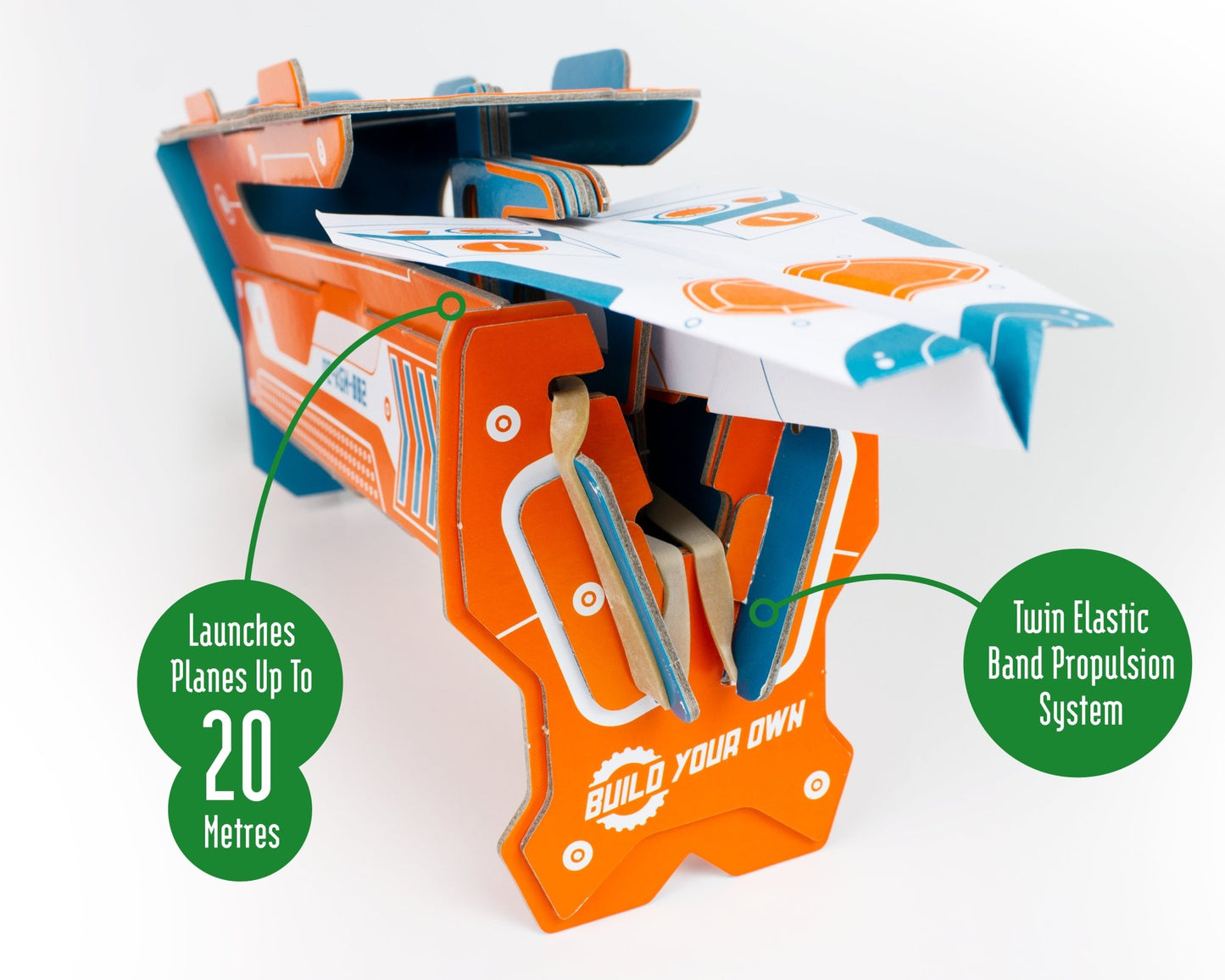 STEM Build - Paper Plane Launcher with Game Accessories - BYO 002