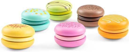 Wooden Macarons - 6 pieces - 10624