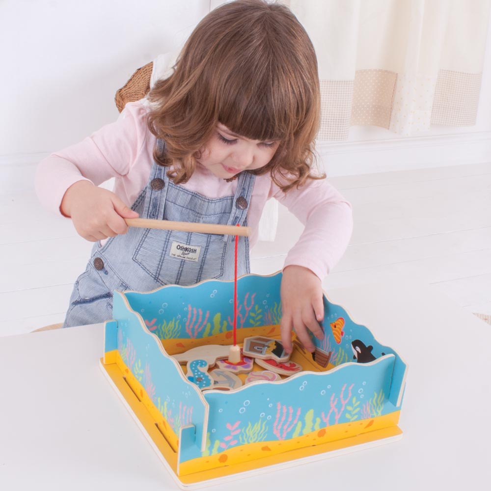 Wooden Magnetic Fishing Game - BJ787