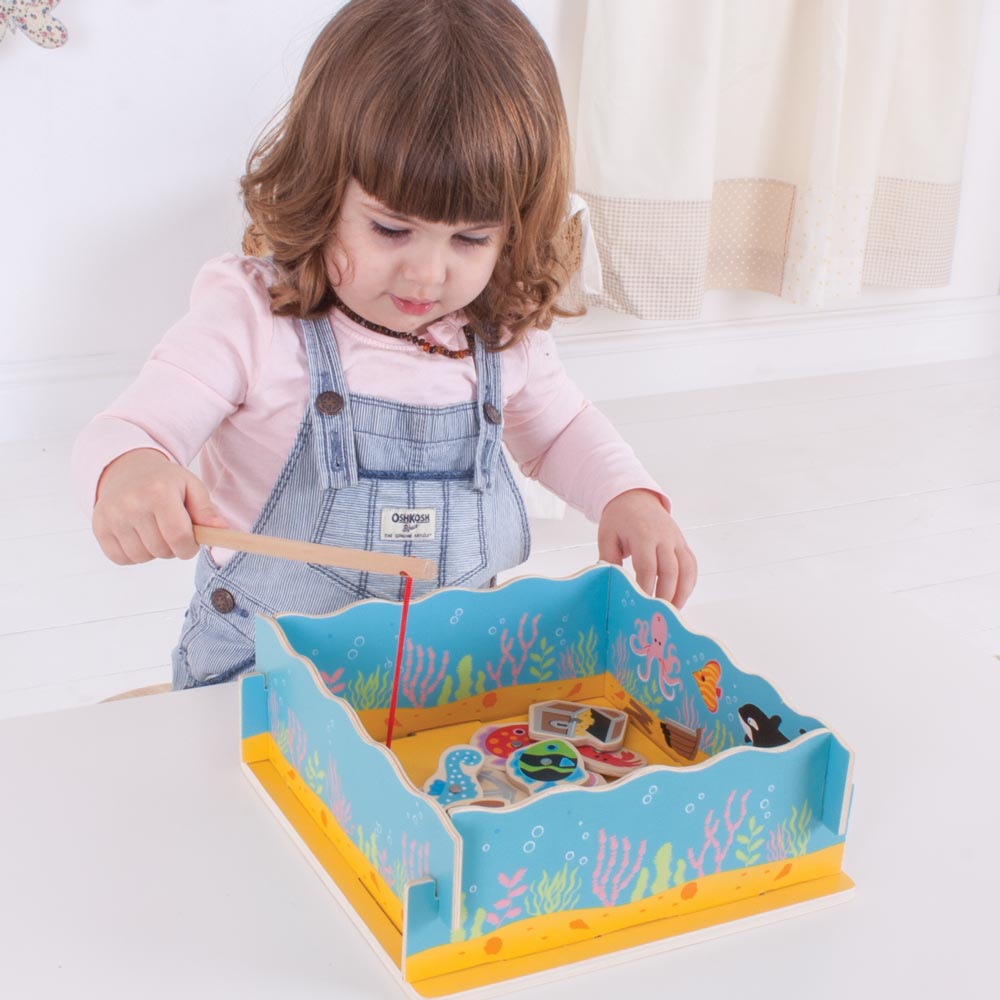 Wooden Magnetic Fishing Game - BJ787