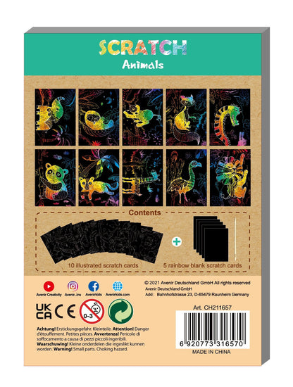 Avenir - Mini Scartch Book - Forest Animals - CH211657 - Avenir - LittleShop Toys
