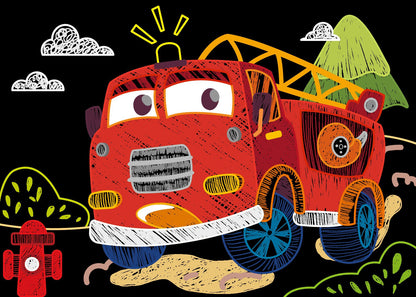 Avenir - Mini Scratch Book - Cars - CH221659 - Avenir - LittleShop Toys