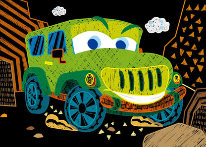 Avenir - Mini Scratch Book - Cars - CH221659 - Avenir - LittleShop Toys