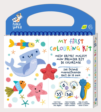 Hakuyoka My First Colouring Kit - Sea Friends - CS223071 - Hakuyoka - LittleShop Toys