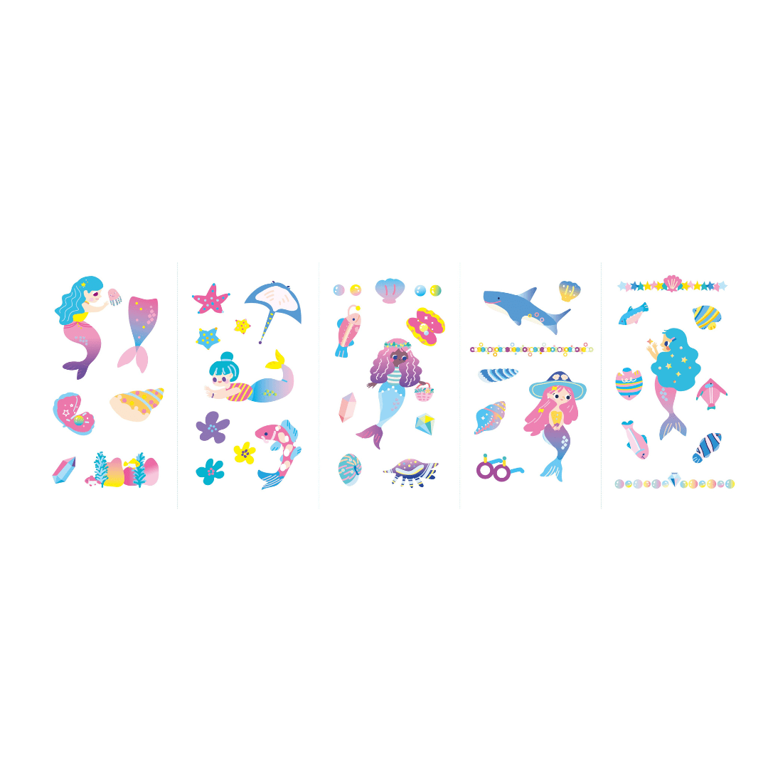 Nail Stickers and Tattoos Box Set - Mermaid - NA218204 - Avenir - LittleShop Toys