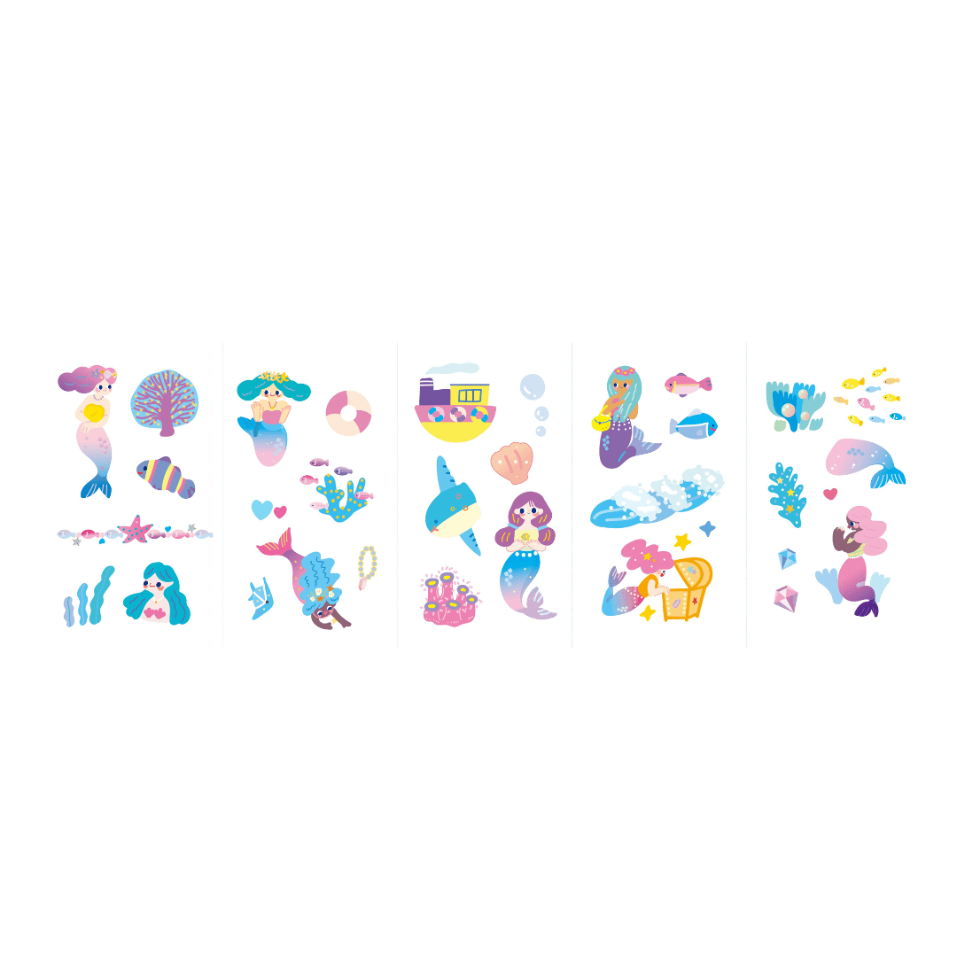 Nail Stickers and Tattoos Box Set - Mermaid - NA218204 - Avenir - LittleShop Toys