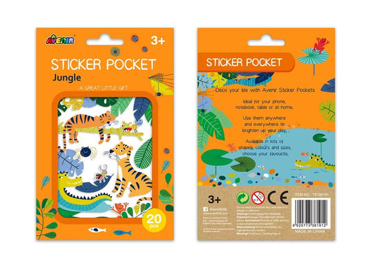 Sticker Pockets - Jungle - Avenir - LittleShop Toys