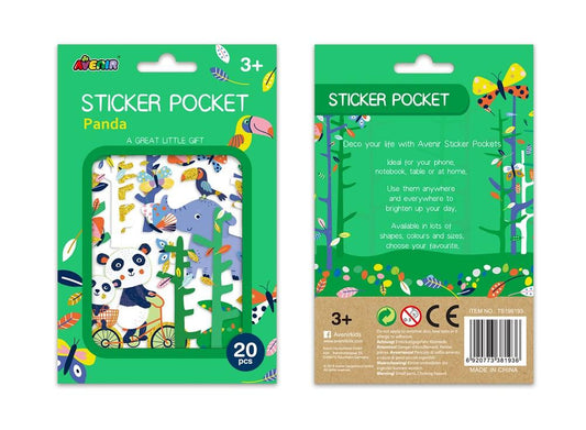 Sticker Pockets - Panda - Avenir - LittleShop Toys