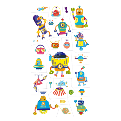 Tattoo Sticker - Robot (50 pcs) - TS218152 - Avenir - LittleShop Toys
